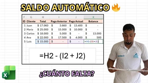 Control de Pagos en Excel: Calcula el Saldo Fácilmente #sepamosexcel #excel #excelsepamos | Sepamos Excel