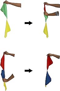 Kingmagic Magic Color Changing Hanky- Easy to Perform Visual Magic Illusion