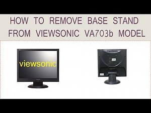 How to remove Viewsonic monitor based Stand.#monitor #viewsonic #detached #VA703b