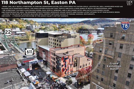 118-120 Northampton St, Easton, PA 18042 - RETAIL STORE FRONT THRIVING DOWNTOWN EASTON | LoopNet