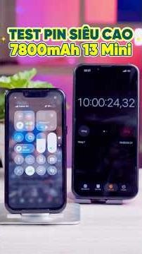 Test pin SIÊU CAO 7800mAh iPhone 13 Mini - QUÁ TRÂU??? | Fastcare