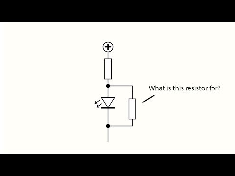 Why connect a resistor in parallel with an LED?