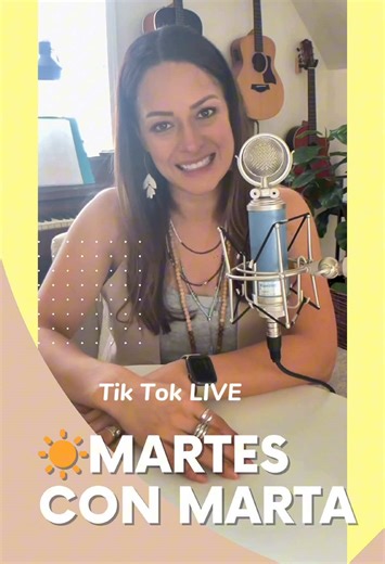 Mañana nos vemos en Martes con Marta, en vivo a las 6:30 a.m. hora centro de Estados Unidos. Te espero en nuestro live semanal, donde compartimos música, comentarios, experiencias de vida y más. Ya somos muchas personas, desde distintos lugares del mundo, conectándonos cada martes a las 6:30 a.m. hora centro. Te espero mañana. #buenosdías #familia #amigos #actitud