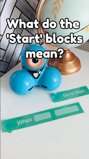 What do the Start blocks mean in Blockly for Dash robot