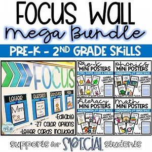 Editable Focus Wall & Mini Poster Mega Bundle