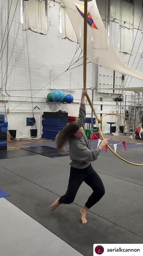23 reactions | Beautiful spin sequence from @aerialkcannon!  #aerialhooptricks | Aerial Hoop Tricks | Facebook