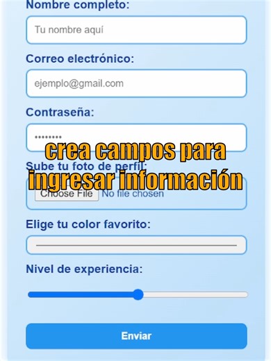 Cómo funciona la etiqueta input en HTML . . #srspes #html #desarrolloweb