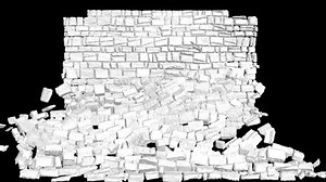 3d Animation Stone Wall Collapsing Exploding Stock Footage Video (100% Royalty-free) 1067852558 | Shutterstock