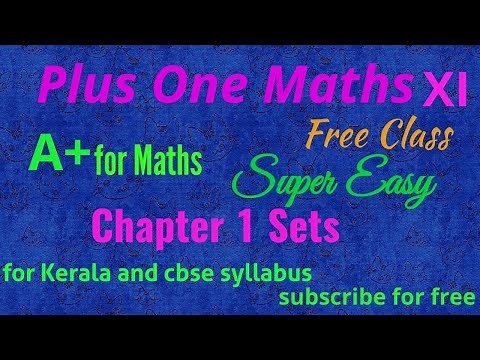 Class XI Maths || Chapter 1 SETS || Part 1 (in Malayalam)