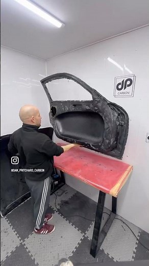 Here's how I made a full carbon fibre door for my Porsche 911... #porsche #carbon #racecar