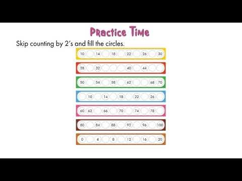 Skip Counting 2's (Practice Time) BG — Numeracy Book C