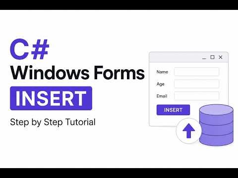 How to Insert Data in C# Windows Forms | Sinhala Step-by-Step Guide