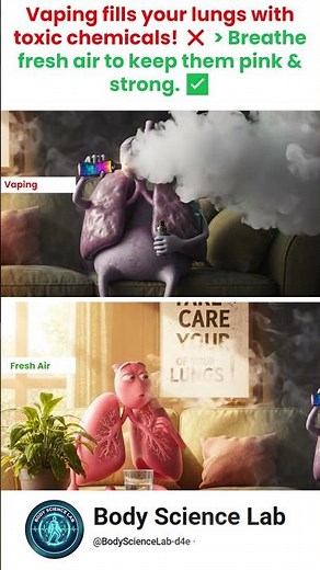 This Is What Vaping Does to Your Lungs | Healthy Lungs vs Vaping Damage #lungs #healthfacts