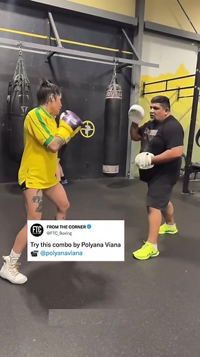 Testing our Combo Builder on UFC fighter Polyana Viana. What do you think of her boxing technique? For more boxing combos, check out our YT channel 🥊 #polyanaviana #chama #boxingtraining #padwork #alexpereira @Polyana Viana