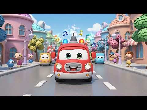 The Funny Fire Engine Goes Woo Woo Whoop | Emergency Heroes & Sound Effects Song
