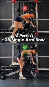 Single Arm Dumbbell Row Common Mistakes and Tips #back #backworkout #upperbody #workouttips #gymtipsforbeginners | ArielYu.Fit