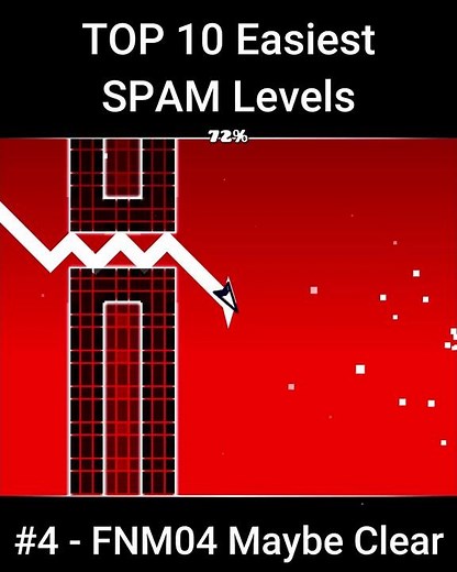 TOP 10 Easiest SPAM Levels #geometrydash #gd #gaming #games #music #level #gameplay
