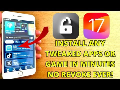 BEST Way To Install Tweaked Apps and Games iOS 17 NO Computer/Jailbreak! Install FlekStore iPAs