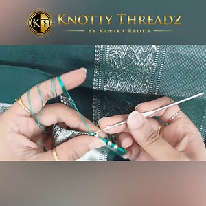 66K views · 1.5K reactions | Easy & Quick Saree Kuchu Design Using Silver Beads | Baby Kuchu For Silk Saree | Knotty Threadz | Facebook