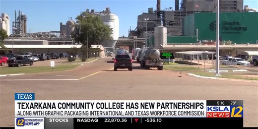 Texarkana Community College receives more than $800k to train employees for Graphic Packaging