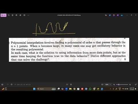 Problem Solving Session on Numerical and Fourier Analysis