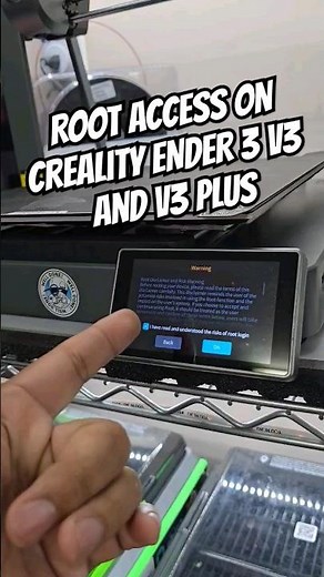 Creality Ender 3 V3 Series Root Access. #3dprinting #root #ender3v3 #ender3v3plus #creality3d #linux