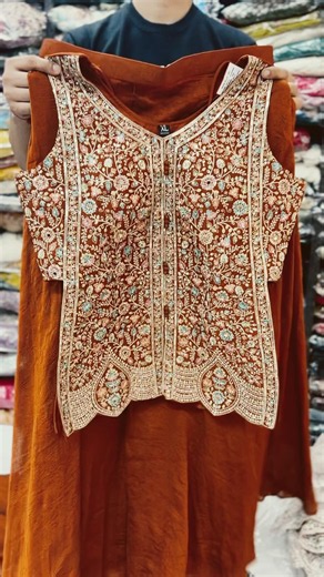 👌 Make a bold fashion statement with this gorgeous Rust Orange Sharara. 9653862980