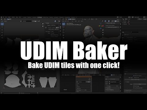 Blender addon - Bake UDIM tiles