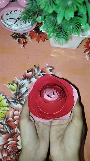 A4 Paper Se Beautiful Rose | Easy Paper Rose DIY | Simple Paper Flower Craft#shorts