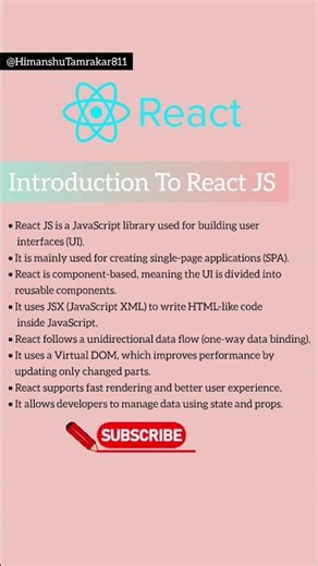 Introduction To React JS