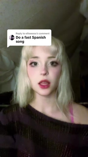 Replying to @ellieeesss fast enough? Or should I do one that’s faster? I love Spanish I’ve been speaking it sence I was 10 thank you for your recommendation🫶🫶😝#spanishsongs #trending #goviral? #real? #fyp