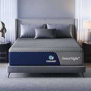 Sweetnight CoolNest 12 Inch Full Size Mattress, Cooling Memory Foam Full Mattress for Cool Night Sleep, 5-Zone Ergo Support for Pressure Relief, Medium, CertiPUR-US Certified