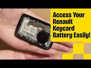 How to Access the Battery and Valet Key in Your Renault Keycard - Fix Keycard Battery Low
