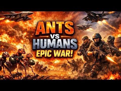 EPIC ANTS VS HUMANS BATTLE | ACTION WAR, FIGHTER JETS, BOMBS, EXPLOSIONS, ARMY FIGHT