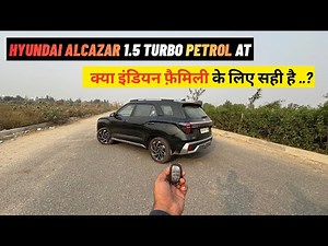 Hyundai Alcazar Facelift 1.5 Turbo Petrol Drive Review | Power, Mileage, Real Truth ! 2025
