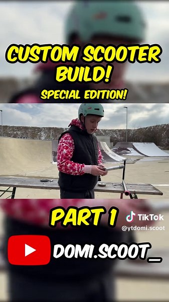 Custom Scooter Build🔥! #scooter #scootertricks #skatepark #explore