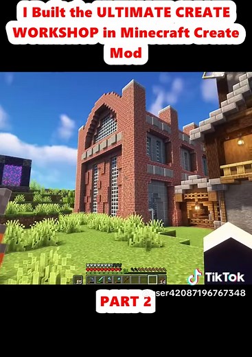I Built the ULTIMATE CREATE WORKSHOP in Minecraft Create Mod (2)