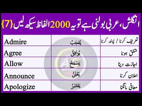 60 Daily Use Verbs in English Arabic Urdu | #MuftiAitbarQasmi | انگلش ووکیبلری | انگلش الفاظ و معانی