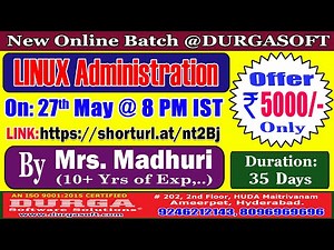 LINUX Administration Online Training @ DURGASOFT