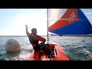 LEEWARD MARK - GOPRO - Learn to Sail - TOPPER - Dinghy Sailing Techniques - RAW footage