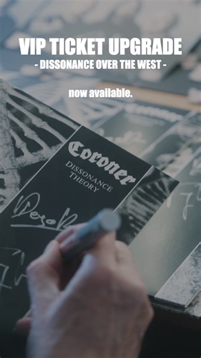 DISSONANCE OVER THE WEST // VIP The official VIP Upgrades are live now - see you out there! ➡️ https://coroner.bigcartel.com/product/coroner-vip-2026 02/04/26 – Las Vegas, NV – Swan Dive 02/05/26 – San Diego, CA – Brick by Brick 02/06/26 – Los Angeles, CA – Whisky A Go Go 02/07/26 – Pomona, CA – The Glass House 02/09/26 – San Jose, CA – The Ritz 02/10/26 – Berkeley, CA – Cornerstone 02/12/26 – Portland, OR – Hawthorne Theatre 02/13/26 – Seattle, WA – El Corazon 02/14/26 – Vancouver, BC – Ricksha