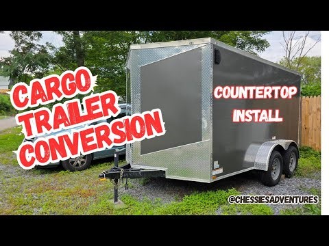 Installing The Countertop In My Cargo Trailer