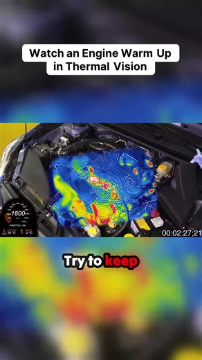 Understanding Engine Warm-Up with Thermal Vision
