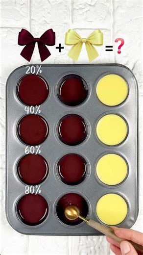 Mixing Dark Red & Golden Yellow | 4 Stunning Color Shades #colorpalette #colormixing #satisfying