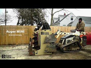 Mini Skid Loader Attachment Solutions | Bucket Bunker - Auger MINI