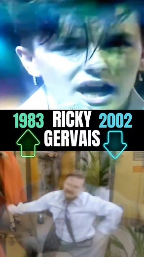 Yup, in 1983 comedian RICKY GERVAIS was in a New Romantic synth-pop duo called SEONA DANCING, here performing their song