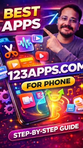 BeSmart With Aman Tomar | Tech Simplified on Instagram: "Software download karna band karo! 💻❌ 123apps.com ek aisi 'Master Website' hai jahan 50+ tools ek hi dashboard par milte hain: ✅ Video Editor & Recorder 🎥 ✅ Audio Cutter & Joiner 🎵 ✅ PDF Converter & Editor 📄 ✅ File Archive & Unzipper 📂 Ise abhi SAVE kar lo aur apne dosto ke saath share karo! ✈️ Follow @besmartwithamantomar for more tech gold! #besmartwithamantomar #123apps #TechTips #LifeHacks #NoSof