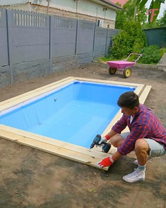 16K views · 111 reactions | DIY Backyard Transformation: Pool and Sliding Deck Magic! ‍♂️ #BackyardOasis #DIYPool #OutdoorLiving | Tips & Tricks | Facebook