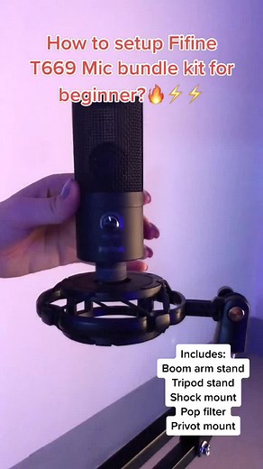 Beginner's Guide: Setting Up FIFINE T669 Mic Bundle Kit