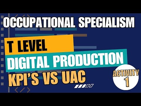T Level DPDD: Occupational Specialism: Task 1 1 - KPI vs UAC